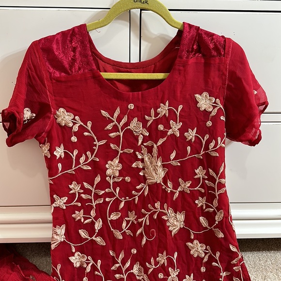 Pakistani 3pcs chiffon suit - Picture 8 of 9